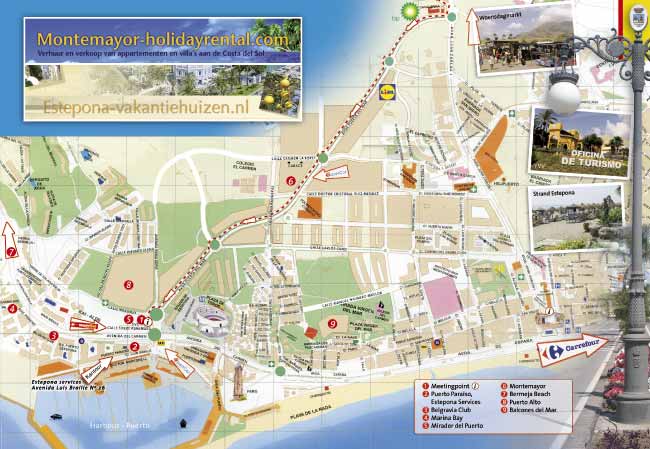 plattegrond Estepona, Costa del Sol