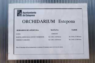 Estepona, Botanische tuin, orchidarium