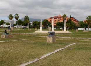 estepona, museo de esculturas al aire libre, santiago de santiago