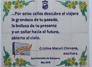 poema a estepona, christina maruri