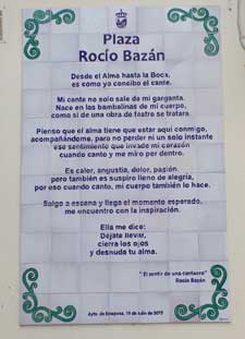 estepona, en sentir de una cantaora, rocio bazan 