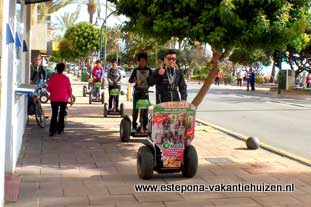 Estepona, verhuur Segway & bike op Plaza ABC