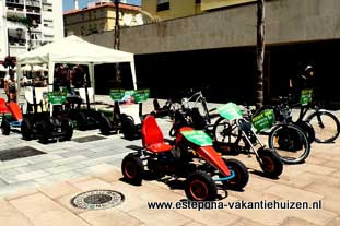 Estepona, verhuur Segway & bike op Plaza ABC