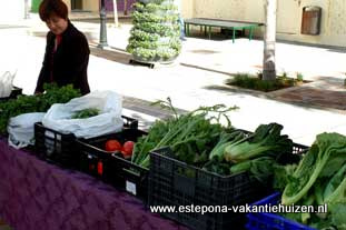 Estepona, zondag markt op Plaza ABC