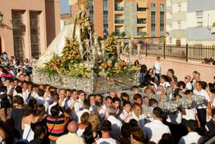 Estepona, processie virgen del Carmen