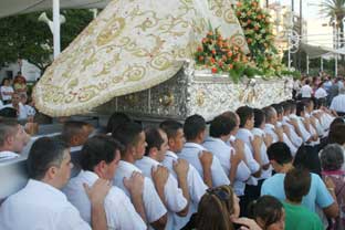 Estepona, processie virgen del Carmen