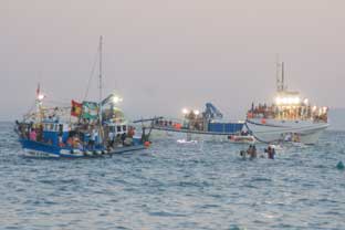 Estepona, processie virgen del Carmen