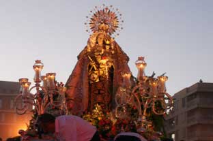 Estepona, processie virgen del Carmen