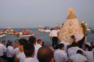 Estepona, processie virgen del Carmen