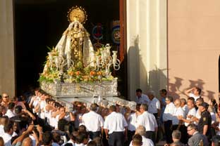 Estepona, processie virgen del Carmen