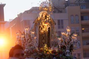 Estepona, processie virgen del Carmen