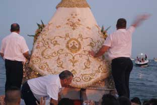 Estepona, processie virgen del Carmen